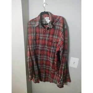 Carhartt Original Fit Men's Workwear Outdoors Red Plaid Heavy Flannel Shirt XXL
